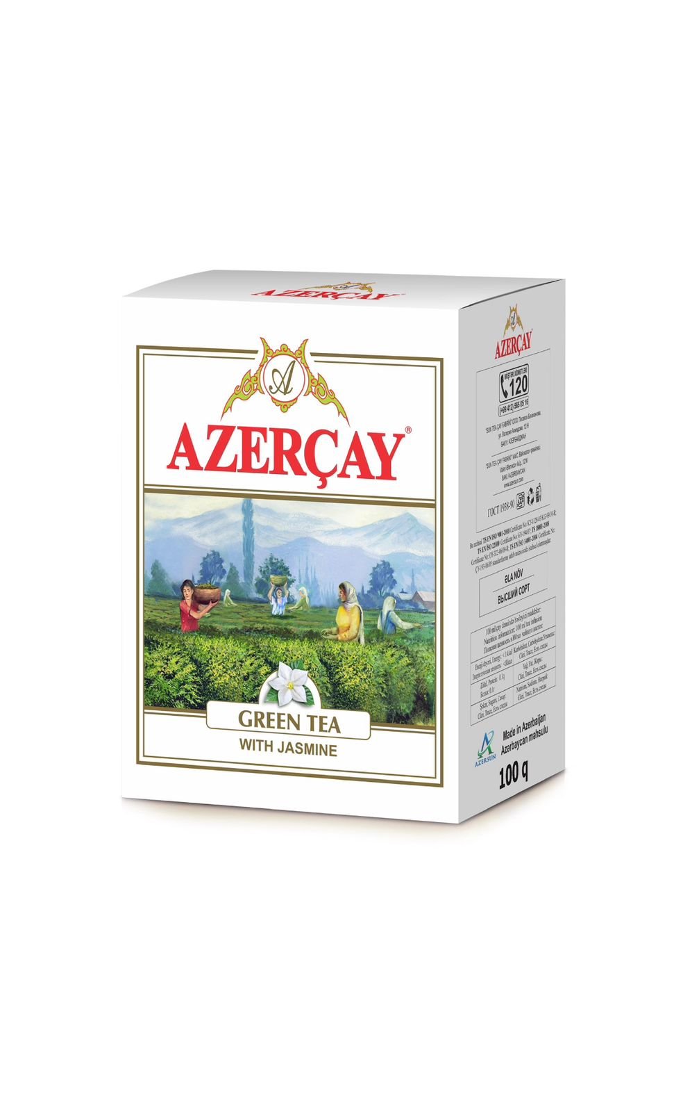 Azercay Green Tea With Jasmine 100 gr